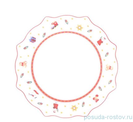 Тарелка 17 см &quot;Christmas world /Toys red&quot; / 273734
