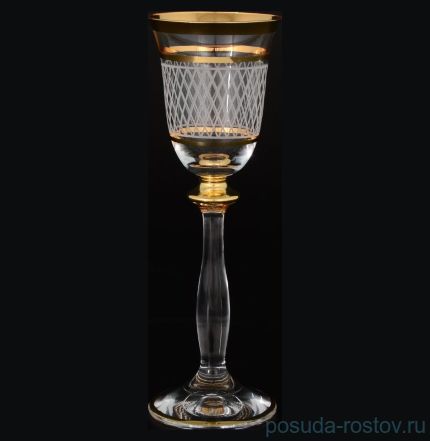 Рюмки 60 мл 6 шт &quot;Анжела /С золотом /Каро&quot; R-G / 079317