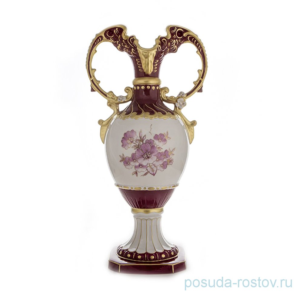 Ваза для цветов 65 см красная "Амфора" / 149803