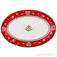 Блюдо 30,5 см овальное &quot;Christmas Collection /Красная&quot; / 192104