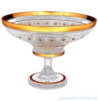 Фруктовница 35 см н/н &quot;Bohemia gold /Матовое золото&quot; / 115928