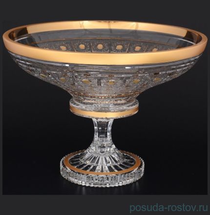 Фруктовница 35 см н/н &quot;Bohemia gold /Матовое золото&quot; / 115928