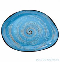 Блюдо 33 х 24,5 см Камень голубое &quot;Spiral&quot; / 327589
