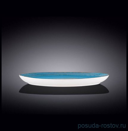 Блюдо 33 х 24,5 см Камень голубое &quot;Spiral&quot; / 327589