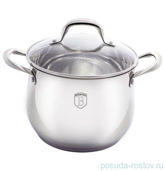 Кастрюля 24 см с крышкой 8 л "Silver Belly Collection" / 157724