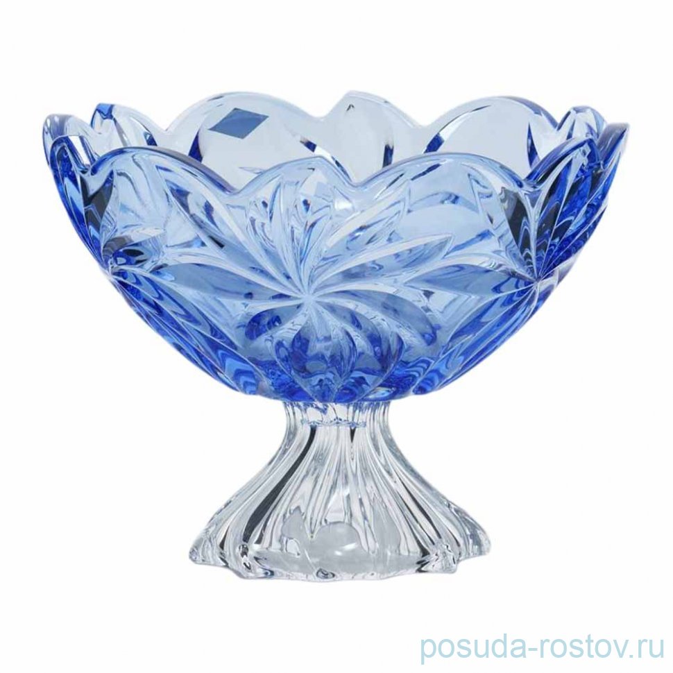 Фруктовница 28,5 см н/н "Flora /Голубая" / 313936