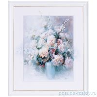 Картина 50 х 60 см /рамка белая лак с золотой окантовкой / 263766