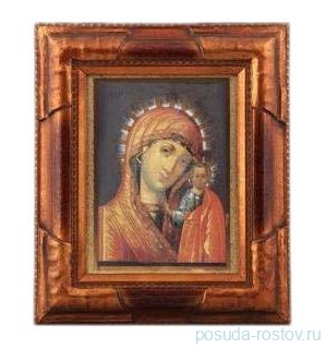 Икона на фарфоре 250 х 185 мм в деревянной раме 8 &quot;Казанская&quot; / 158559