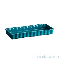 Форма для пирога 36,5 х 15 х 5 см прямоугольная 1,3 л лазурь &quot;Slim /Emile Henry&quot; / 267357