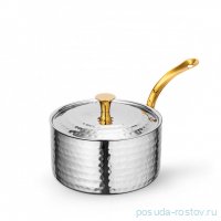 Кастрюля 16 x 7 см с крышкой мини с одной ручкой для подачи &quot;Hammered&quot;  / 370320
