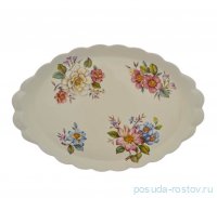 Блюдо 48 х 32 см овальное &quot;Artigianato ceramico /Весенние лепестки&quot; / 278715