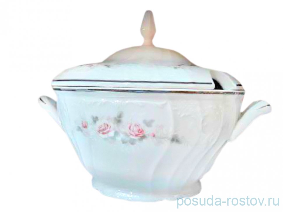 Супник 2,5 л "Бернадотт /Серая роза /платина" / 024769