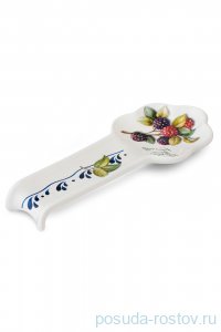 Подставка под ложку 28 x 12 x 3,5 см &quot;Artigianato ceramico /Лесные ягоды&quot; / 243585