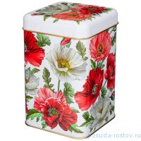 Банка для сыпучих продуктов 10,5 х 10,5 х 16 см &quot;маки&quot; / 255901
