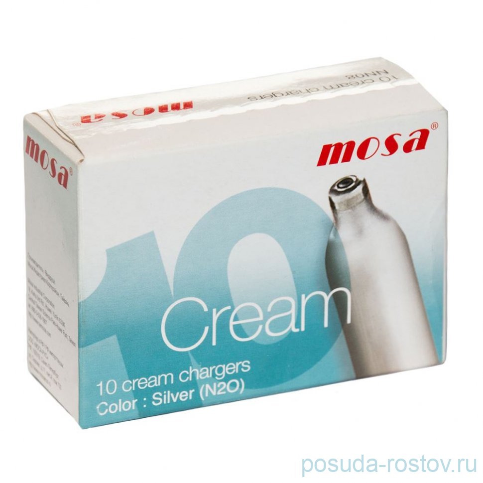 Баллончики для сифона для взбивания сливок 10 шт "Mosa" (N2O) / 323916
