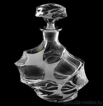 Графин для виски 800 мл &quot;Calypso /С платиной&quot; хрусталь Йиглава / 093790