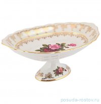 Блюдо 35 см овальное (глубокое) для хлеба н/н &quot;Корона /Аристократ /Роза перламутр&quot; / 288704