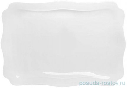 Блюдо 36 х 25 см прямоугольное &quot;Королевский белый /Royal White&quot; / 281621