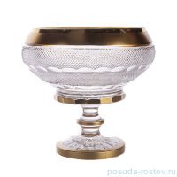 Ваза для фруктов 20,5 см н/н &quot;Мозер /Матовое золото&quot; / 157420