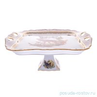 Поднос 34 х 29 см квадратный н/н &quot;Корона /Аристократ /Охота бежевая&quot; / 275337