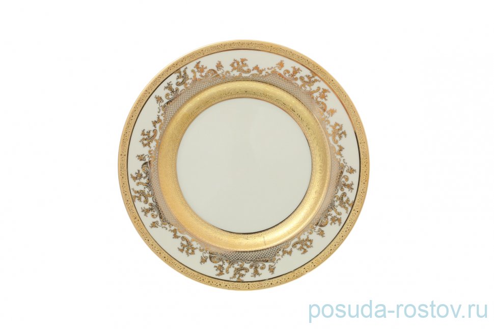 Набор тарелок 27 см 6 шт "Констанц /Cream Gold 9320 /Золотая лента" / 137632