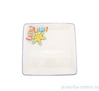 Блюдо 26 см квадратное &quot;christmas world /sweet candies&quot; / 270959