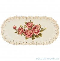 Блюдо 36,2 х 18,4 х 3,6 см овальное &quot;Корейская роза&quot; / 312945