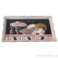 Поднос 31 х 21 см прямоугольный &quot;Старинный прованс&quot; / 186036