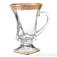 Кружки для горячих напитков 150 мл 6 шт н/н &quot;Квадро /Антик золото&quot; B-G / 146445