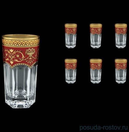 Стаканы для воды 370 мл 6 шт &quot;Провенза /Империя /Красная&quot; / 030363