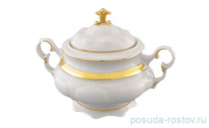 Сахарница 350 мл с ручками &quot;Соната /Золотая лента&quot; / 158290