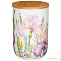 Банка для сыпучих продуктов 15 см с деревянной крышкой 1 л &quot;Iris&quot; / 251003