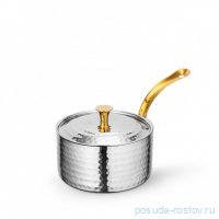 Кастрюля 14 x 6.5 см с крышкой мини с одной ручкой для подачи &quot;Hammered&quot;  / 370319