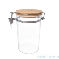Банка для сыпучих продуктов 14 х 10,5 х 17 см с бамбуковой крышкой &quot;Royal Classics&quot; / 214628