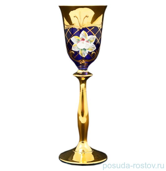 Рюмки 60 мл 6 шт "Анжела /Лепка синяя" U-R / 128363