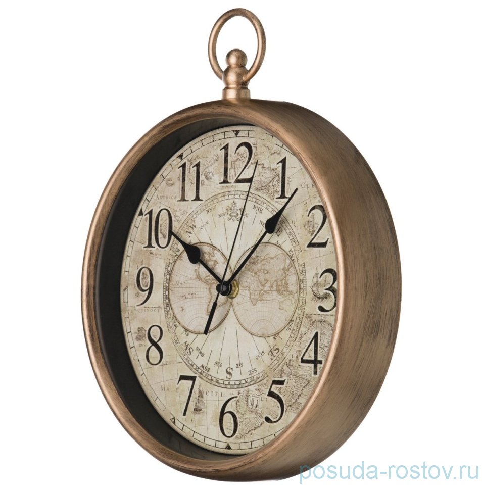 Часы настенные 31 х 25 см кварцевые "ITALIAN STYLE /Античное золото" / 187949