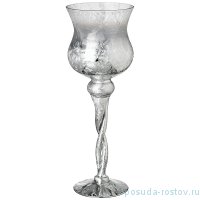 Подсвечник 10 х 35 см серебристый / 268345