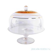 Тортница 30 см н/н с крышкой н/н &quot;Timon /Розовая с золотом /660&quot; / 147072