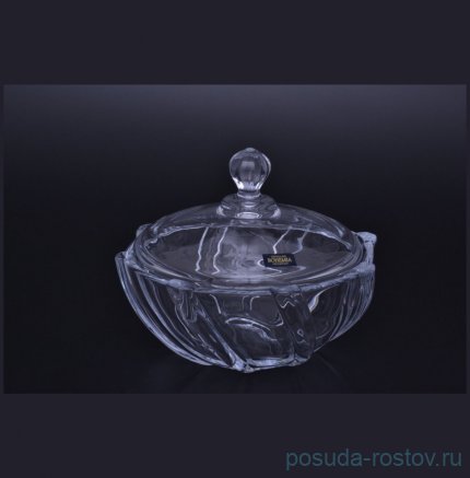 Ваза для конфет 19 см с крышкой &quot;Инфинити /Без декора&quot; / 006705