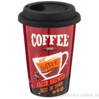 Кружка 400 мл с крышкой &quot;Coffemania&quot; / 263951