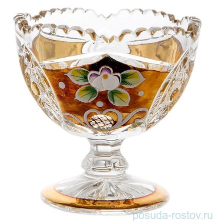 Ваза для конфет 9 cм н/н &quot;Хрусталь с золотом&quot; / 062653