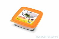 Блюдо для запекания 1 л с оранжевой крышкой &quot;Simax /Без декора&quot; / 125026