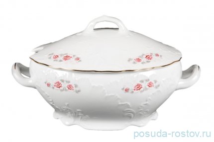 Супник 2,7 л &quot;Рококо /577 /Серая роза /золото&quot; / 127657