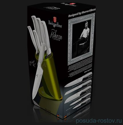 Набор кухонных ножей 6 предметов на подставке &quot;Kikoza Collection&quot; / 135652