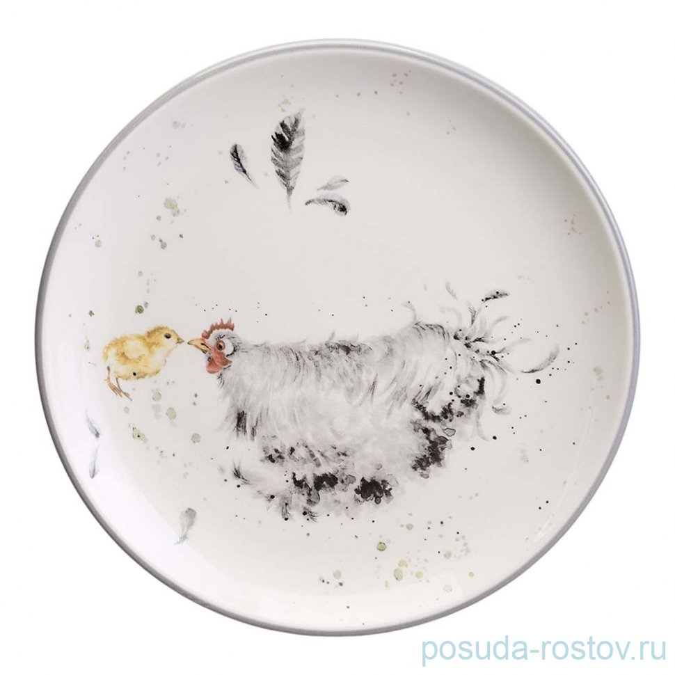 Тарелка 21 х 2,5 см "Funny hens" / 368024