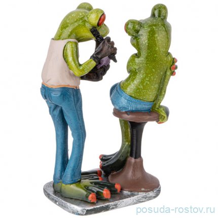Фигурка декоративная лягушки 9,5х7х15,2 см / 345694