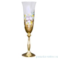 Бокалы для шампанского 190 мл 6 шт &quot;Анжела /Лепка с золотом&quot; E-V / 017242