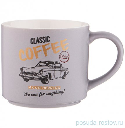 Кружка 470 мл серая &quot;Vintage garage&quot; / 312893