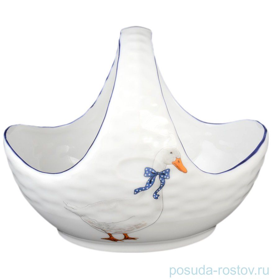 Корзинка 17 см "Корона /Гуси" / 042270