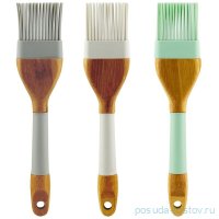 Кисть кулинарная 22,5 см силиконовая /ассорти / 357154